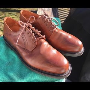Johnston Murphy Brown Oxford 20-1350 made Italy